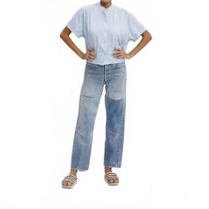 NEW CALI DREAMING louella shirt in sky blue